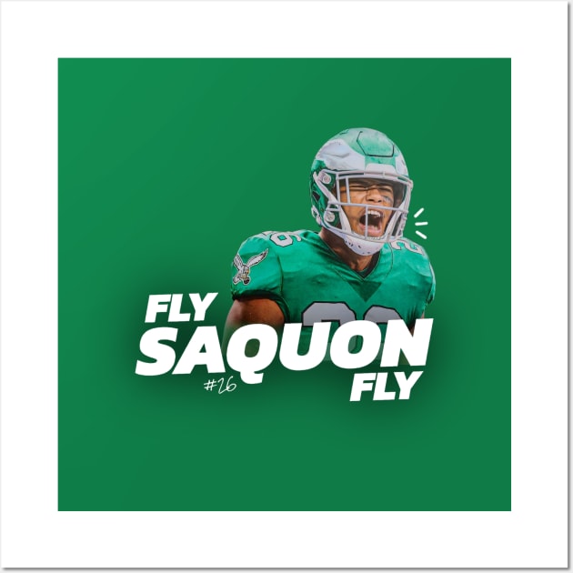 Fly Saquon Fly Wall Art by Philadelphia Eagles Central Storefront